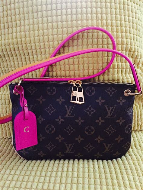 louis vuitton small bag with pink strap|louis vuitton bag pink inside.